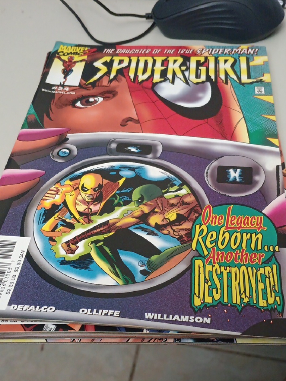 Marvel Spider-Girl Comic Cover — Red, Yellow, Green, Purple Not In Sleeve